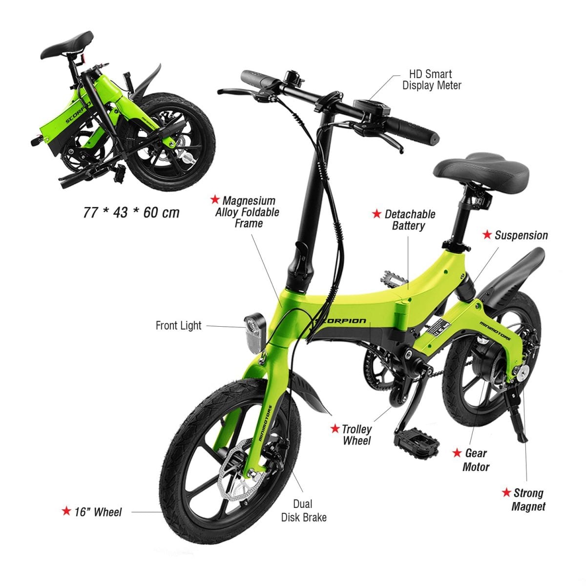 Scorpion Electric Bicycle Details