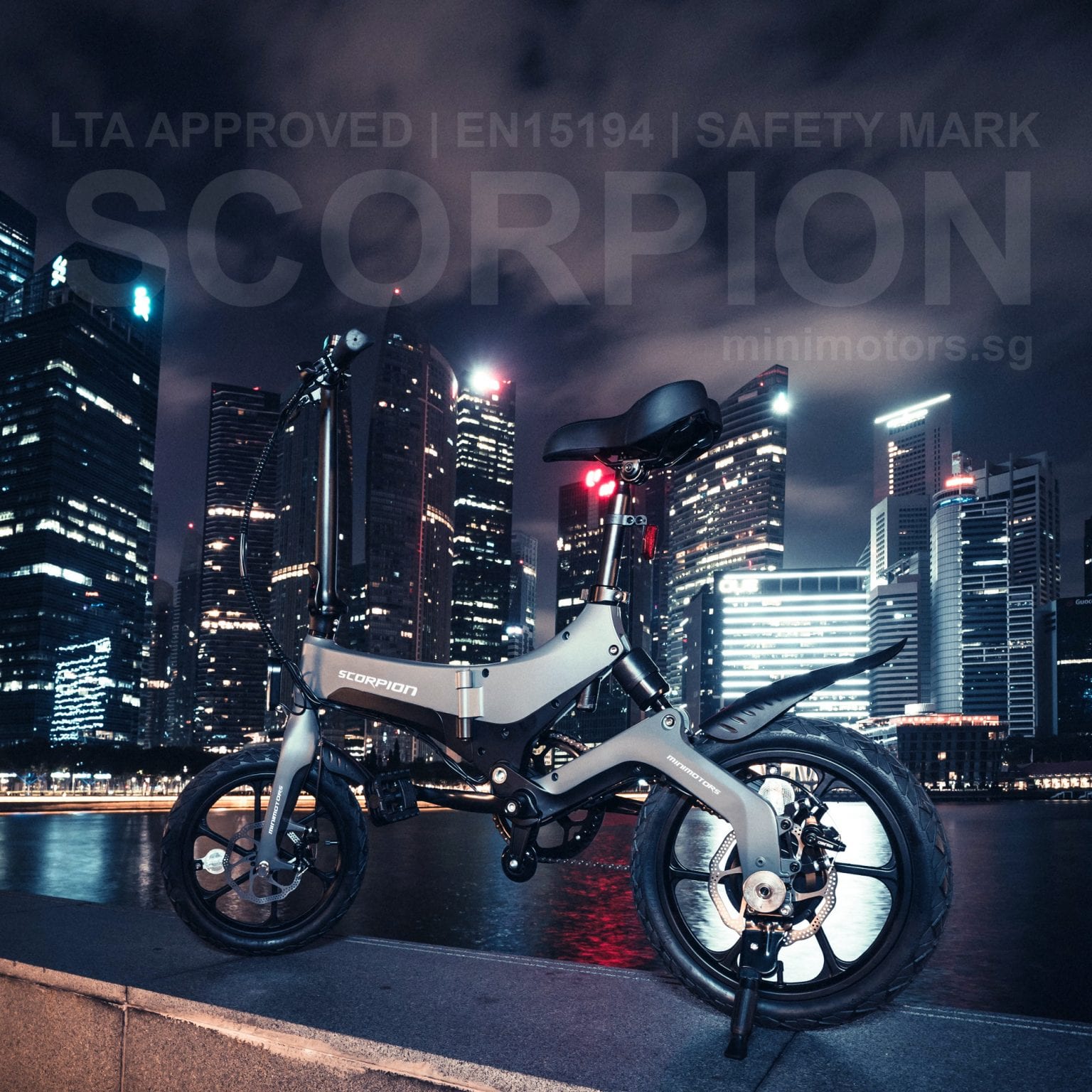 Scorpion Electric Bike LTA Approved Free Gift x6 Free 1 Year