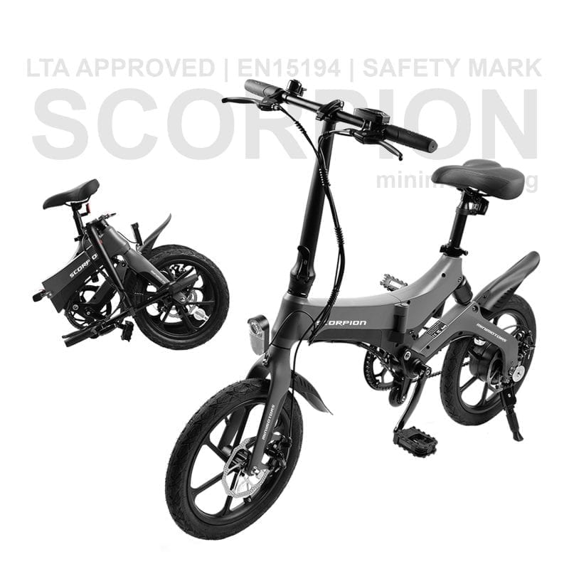 Scorpion Electric Bicycle LTA Approved (Grey)