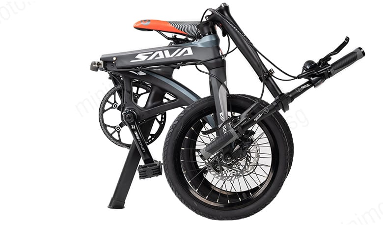 SAVA Z2 Foldable Bike Folded
