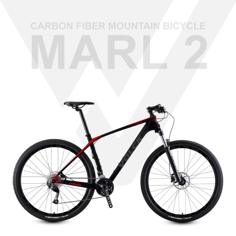 Marl 2 Carbon Fiber Mountain Bike (Black Red)