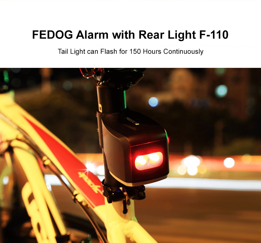 FEDOG Alarm with Rear Light F-110 p1