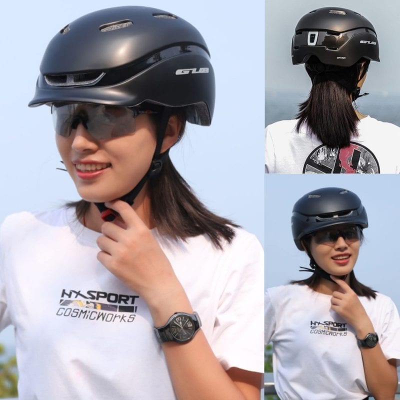 GUB City Plus Bicycle Helmet With Taillight