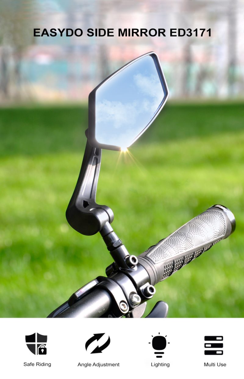 Easydo Motorbike Bicycle Side Mirror ED 3171 (1 Pair)