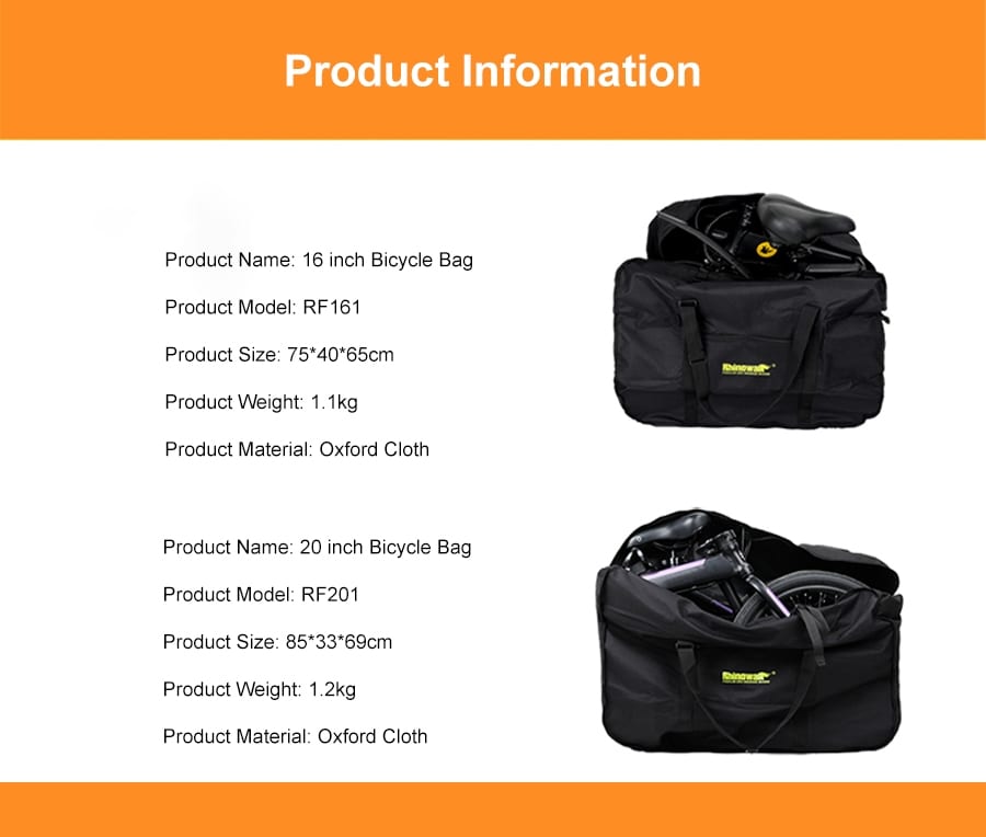 Rhinowalk Carry Bag for 1620 Folding Bicycle RF201RF161 p2