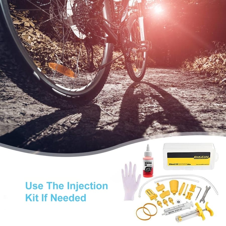 BIKEIN EZ Bicycle Hydraulic Disc Brake Mineral Oil Bleed Kit for SHIMANO&TEKTRO p3