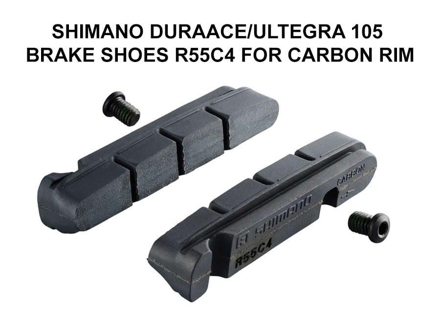 Shimano Duraace Ultegra 105 Brake Shoes R55C4 for Carbon Rim p1