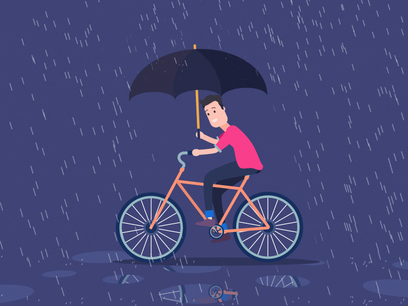 Ebike in rain
