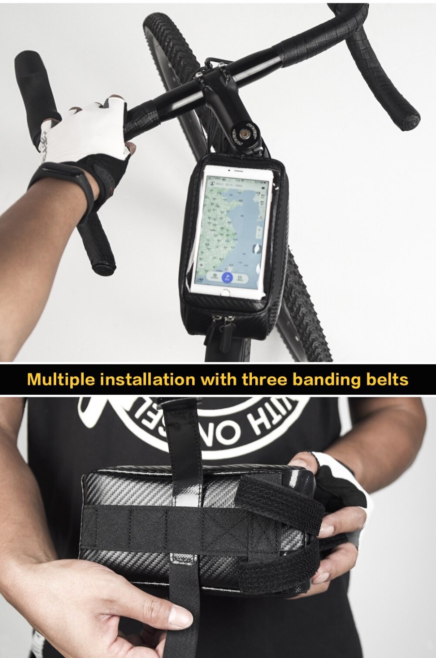 Rhinowalk MTB Road Bike Waterproof Hand Phone Multifuntion Bag RK18335 (1.5L) (10)