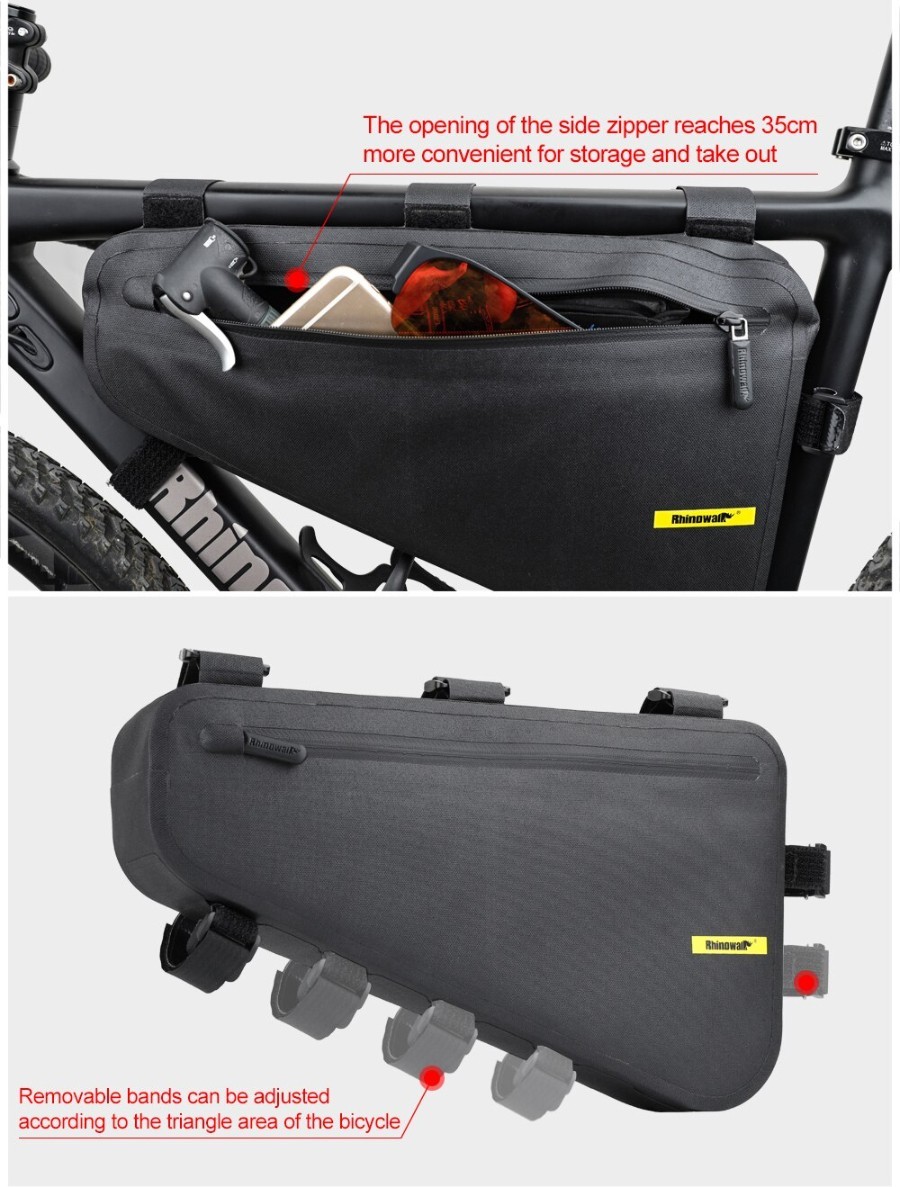 Rhinowalk Road Bike Mountain Bicycle Frame Waterproof Bag X20654 (4L) (7)