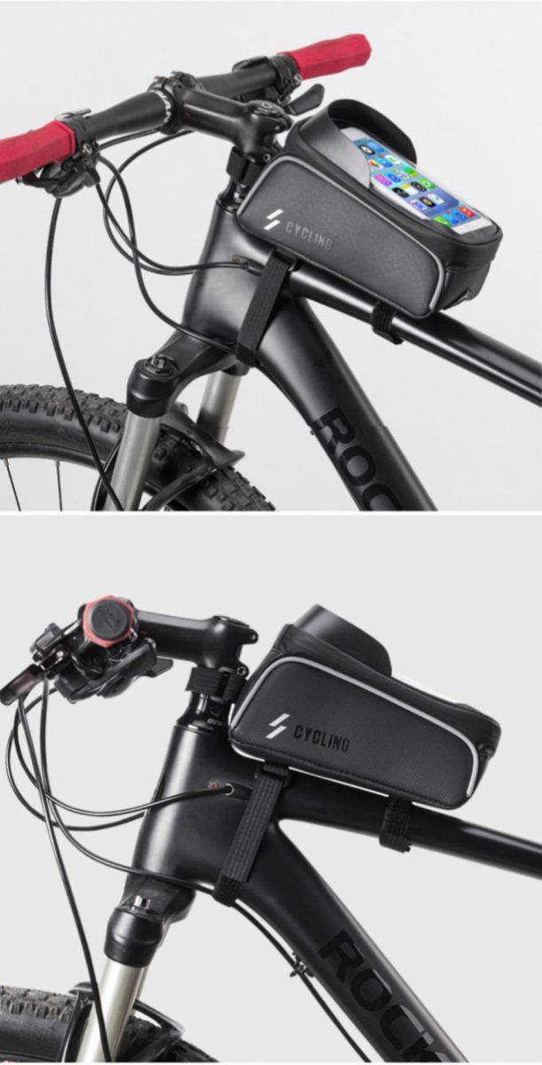 Road Bike MTB Frame Waterproof Hand Phone Multifunctional Bag SZ-017-1 (1L) (10)