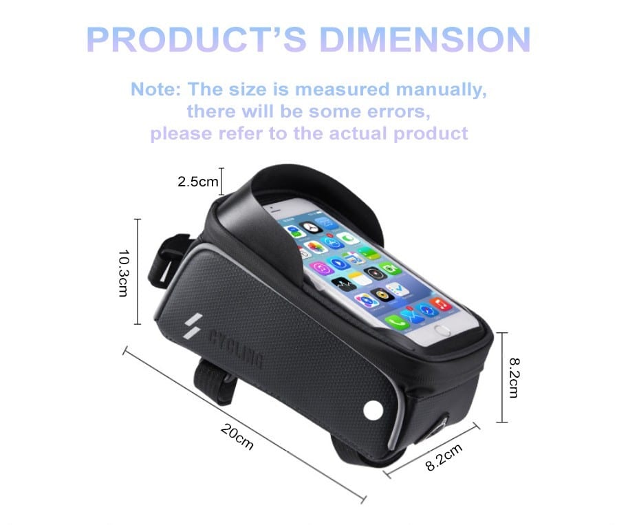Road Bike MTB Frame Waterproof Hand Phone Multifunctional Bag SZ-017-1 (1L) (3)