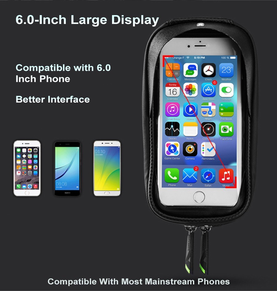 Road Bike MTB Frame Waterproof Hand Phone Multifunctional Bag SZ-017-1 (1L) (5)