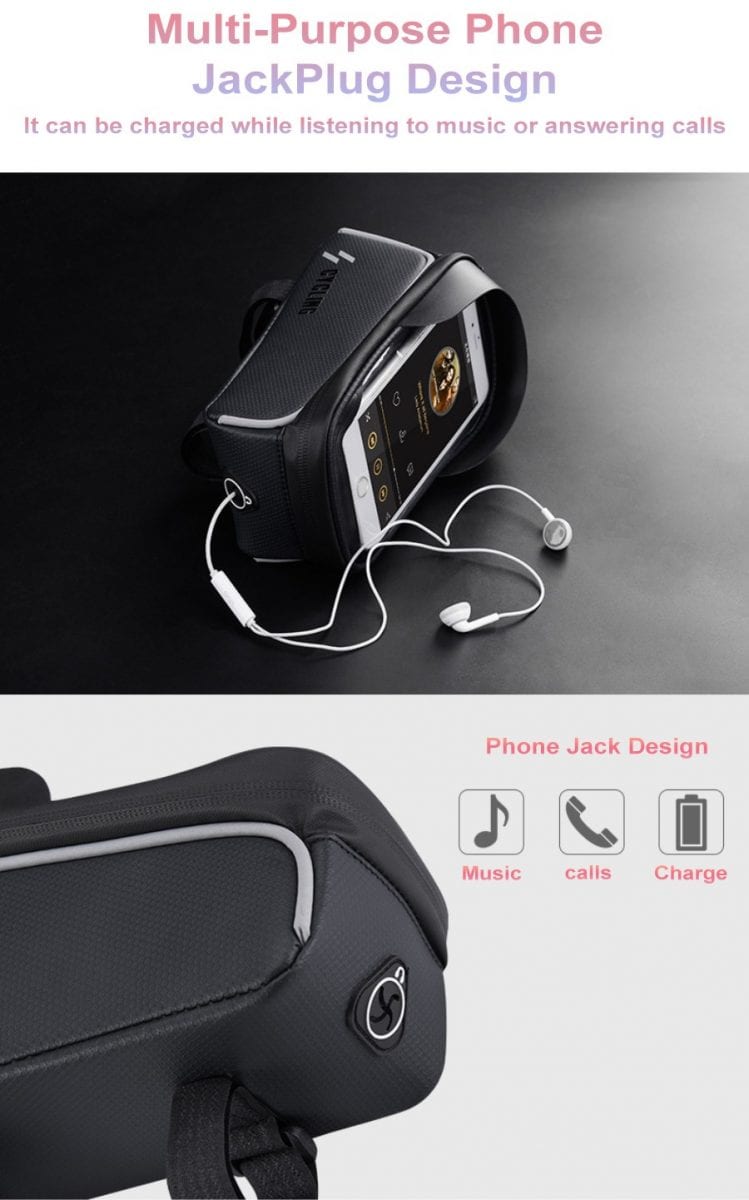 Road Bike MTB Frame Waterproof Hand Phone Multifunctional Bag SZ-017-1 (1L) (6)