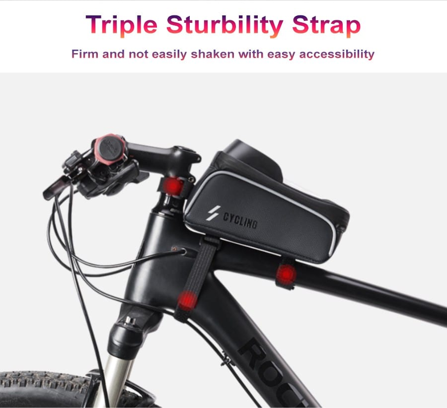 Road Bike MTB Frame Waterproof Hand Phone Multifunctional Bag SZ-017-1 (1L) (8)