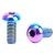 Risk M5x12 Titanium Bicycle Bottle Cage Holder Screw (2pcs)