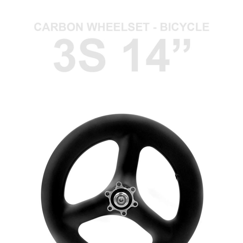 ICAN 3S 14 Inch Carbon Wheelset | Bicycle | 2 Years Free Warranty
