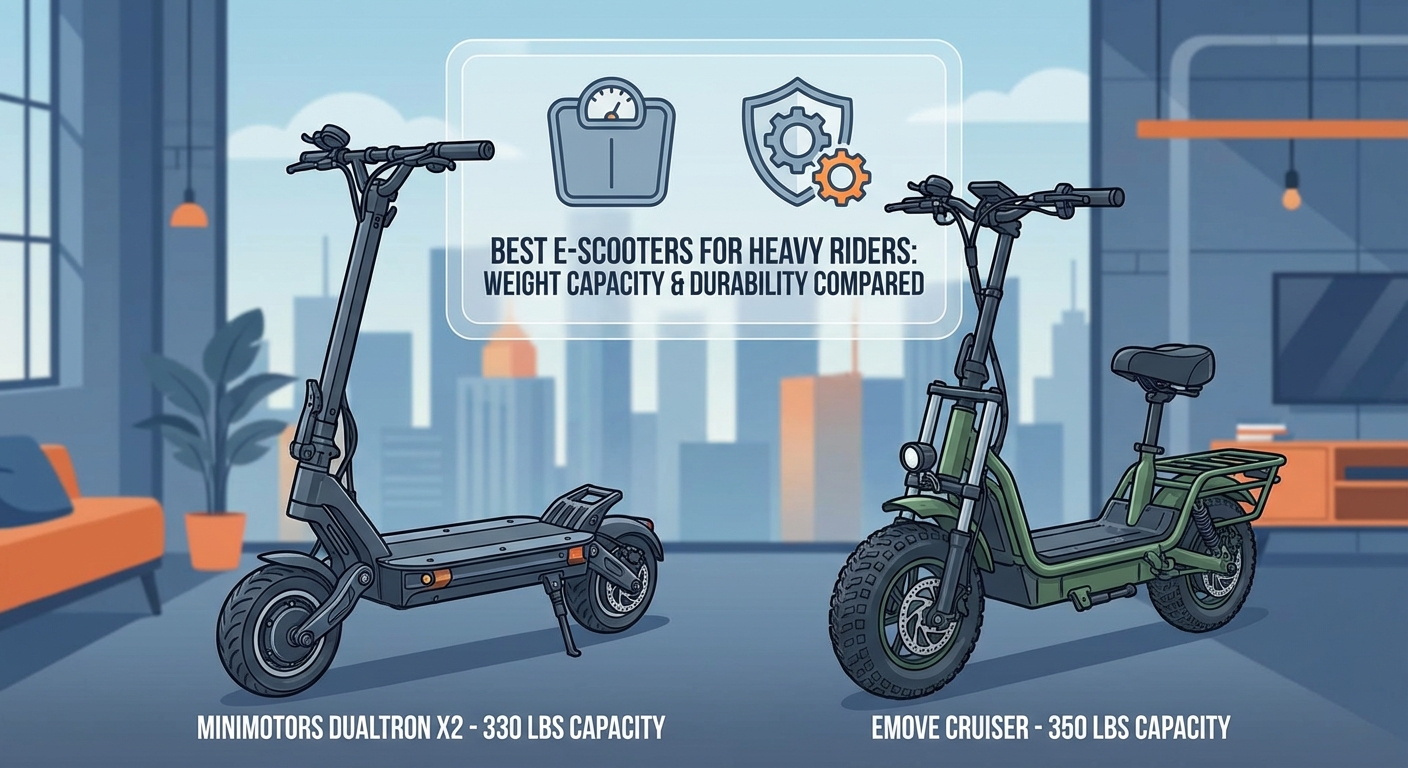 Best E-Scooters for Heavy Riders: Weight Capacity and Durability Compared - Illustration 2