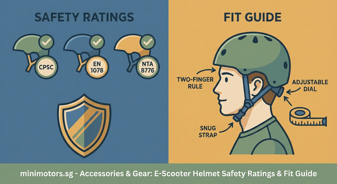 What to Look for When Buying an E-Scooter Helmet: Safety Ratings and Fit Guide - Illustration 1