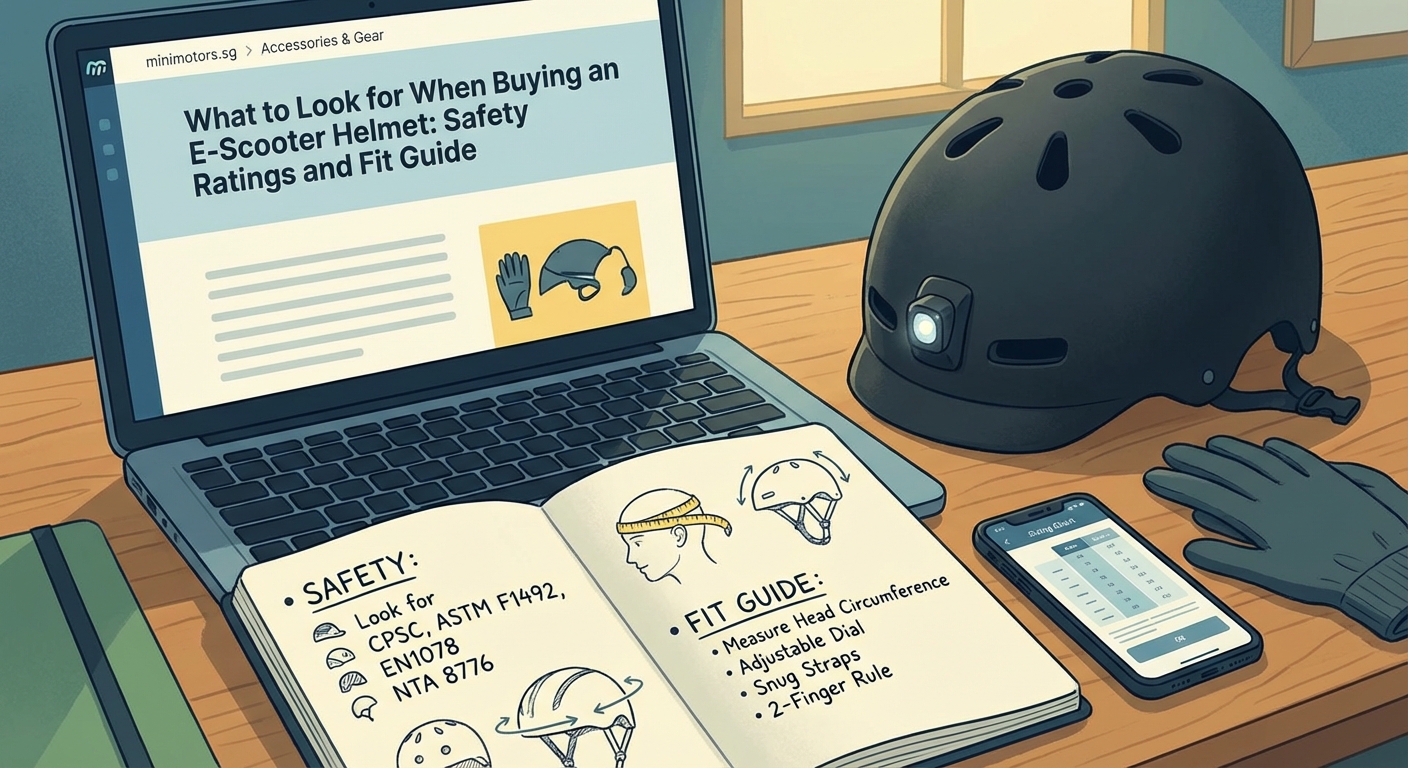 What to Look for When Buying an E-Scooter Helmet: Safety Ratings and Fit Guide - Illustration 2