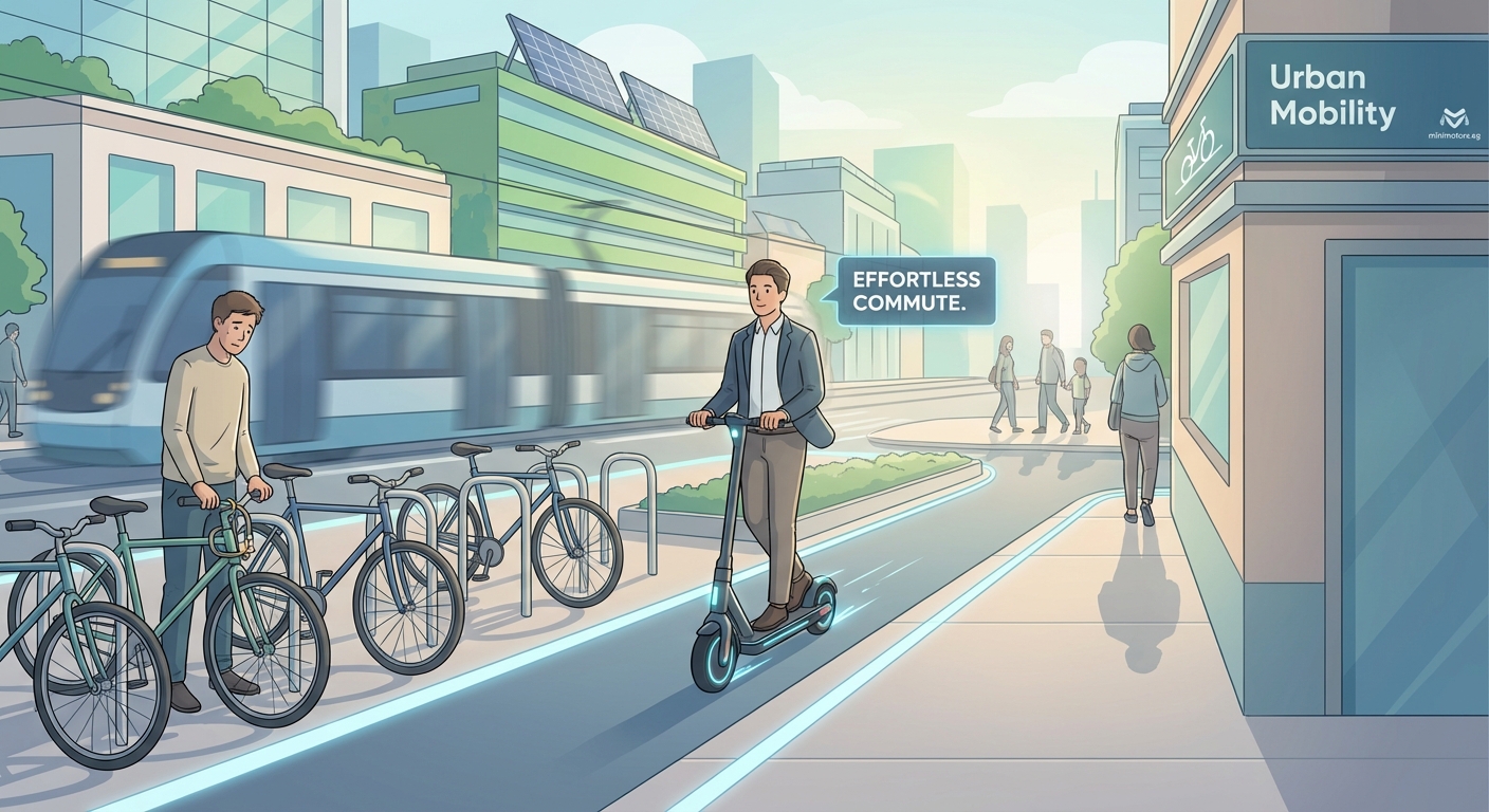Why E-Scooters Are Replacing Bikes as the Preferred Urban Commute Option - Illustration 1