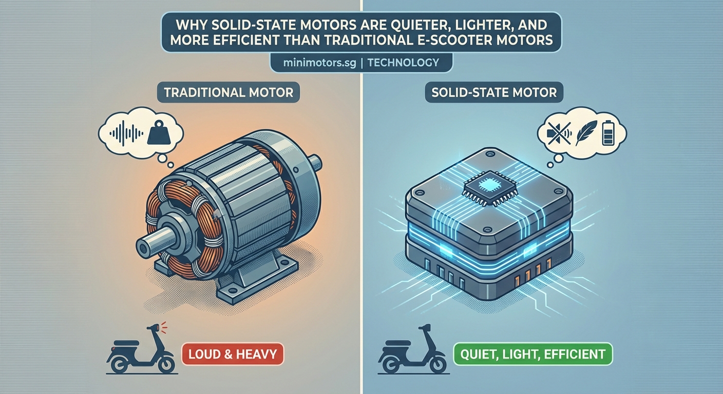 Why Solid-State Motors Are Quieter, Lighter, and More Efficient Than Traditional E-Scooter Motors - Illustration 1
