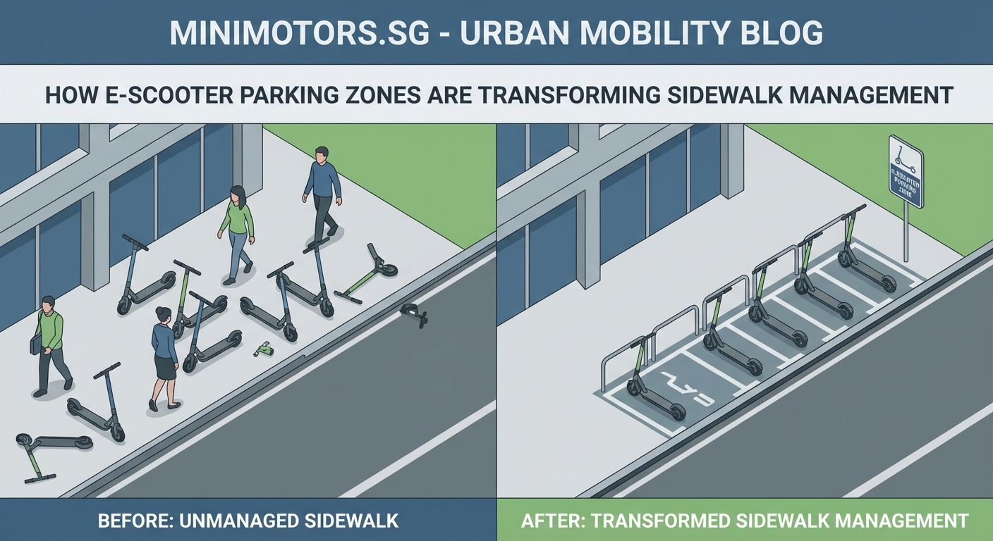 How E-Scooter Parking Zones Are Transforming Sidewalk Management - Illustration 2