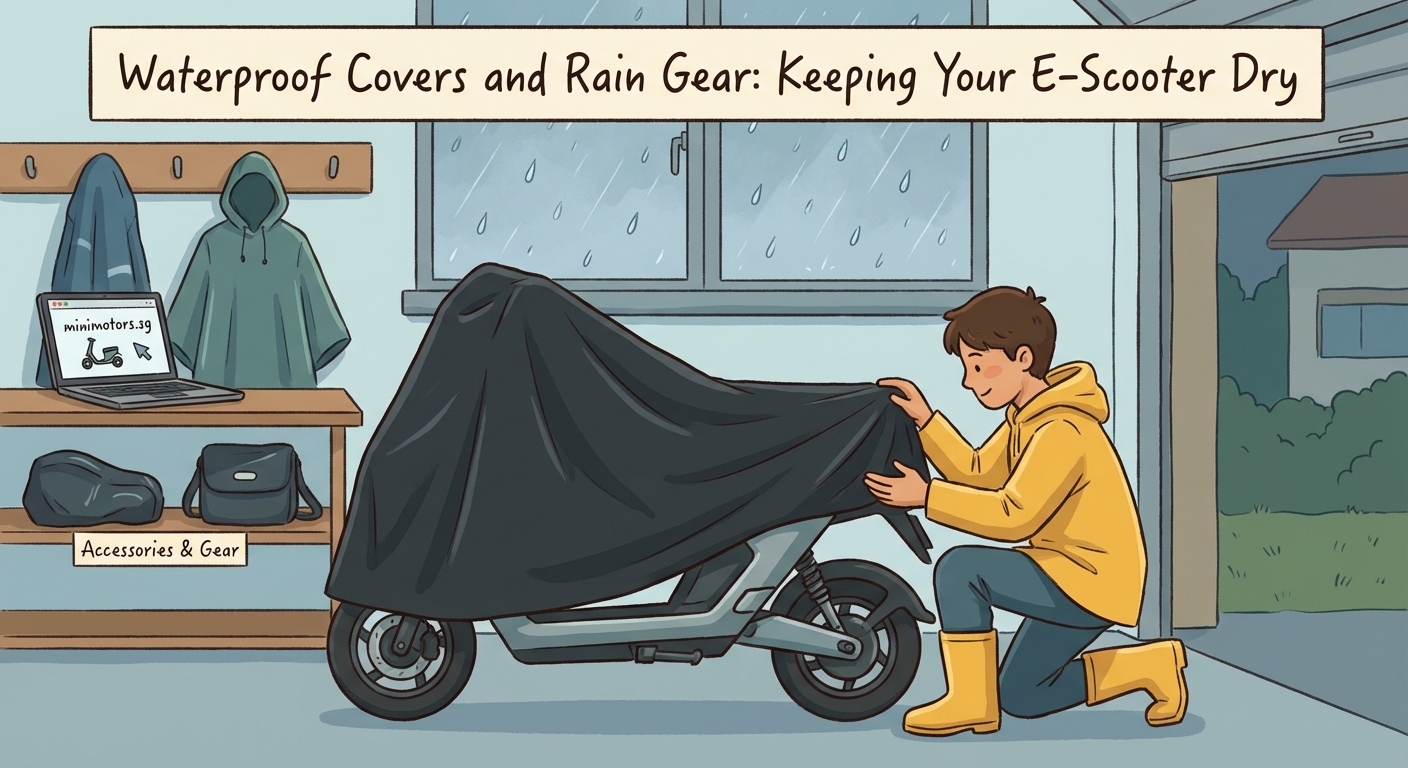 Waterproof Covers and Rain Gear: Keeping Your E-Scooter Dry - Illustration 1