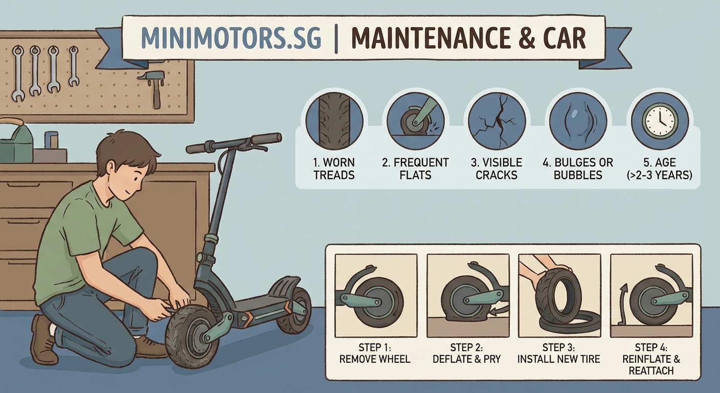 5 Signs Your E-Scooter Tires Need Replacement (And How to Change Them) - Illustration 2