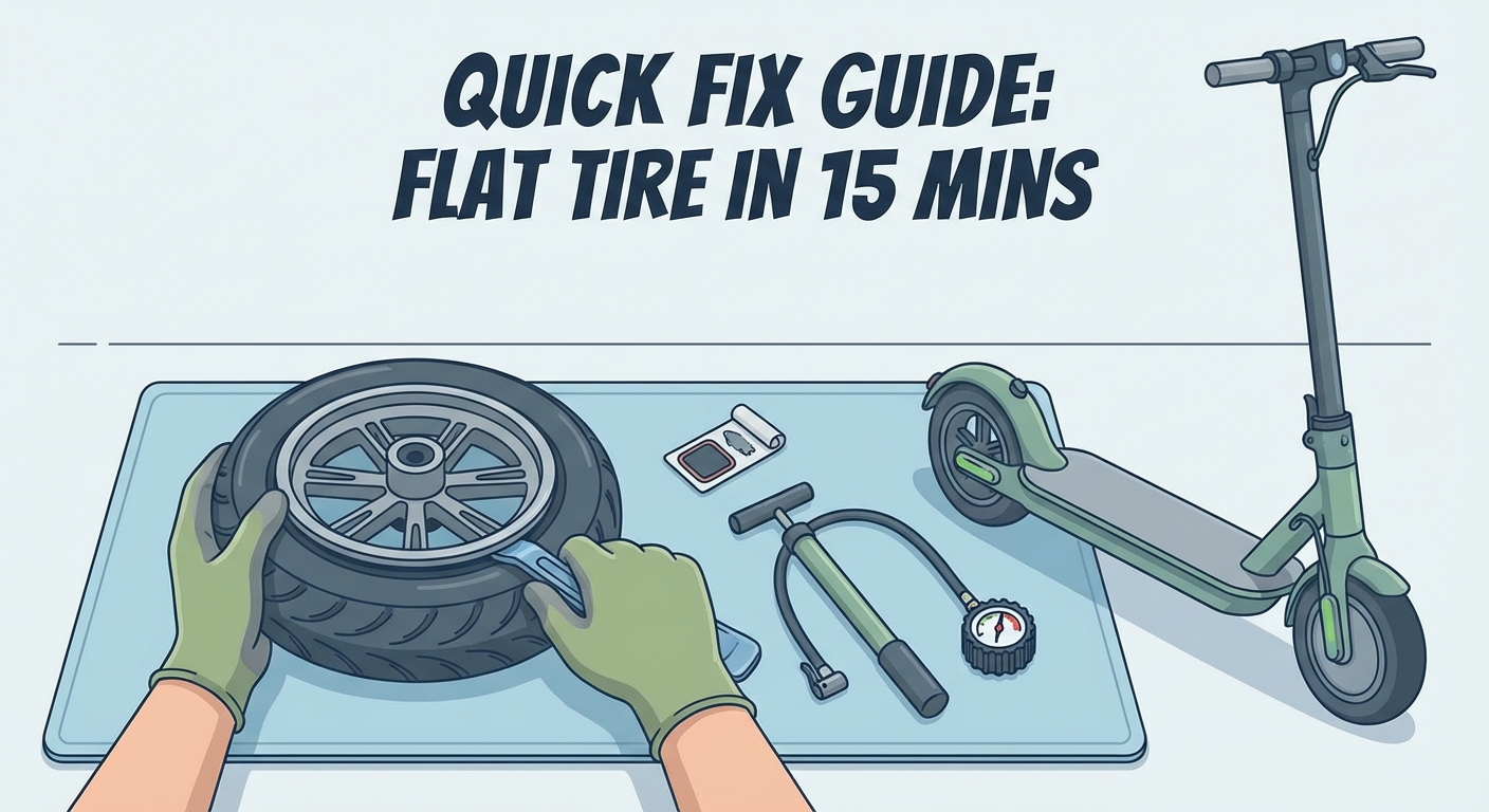 How to Fix a Flat Tire on Your Electric Scooter in Under 15 Minutes - Illustration 1