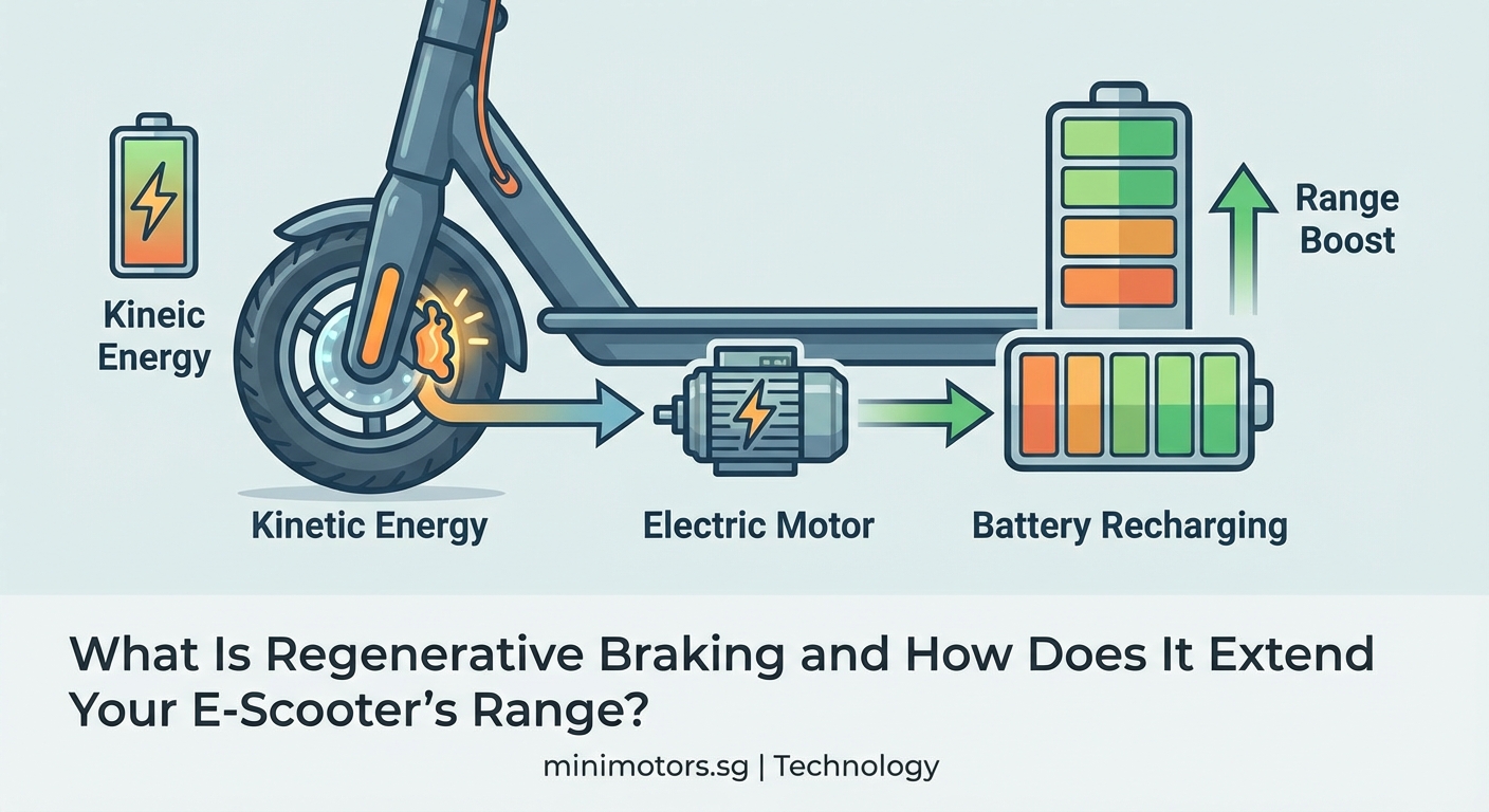 What Is Regenerative Braking and How Does It Extend Your E-Scooter's Range? - Illustration 2