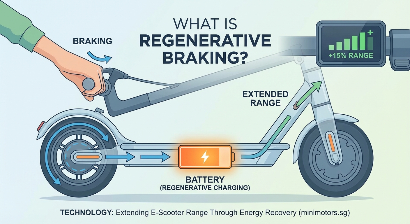 What Is Regenerative Braking and How Does It Extend Your E-Scooter's Range? - Illustration 1
