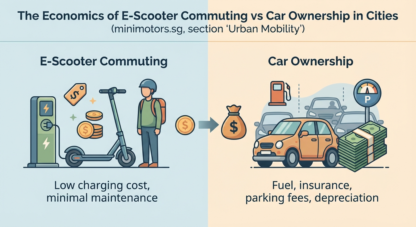 The Economics of E-Scooter Commuting vs Car Ownership in Cities - Illustration 1