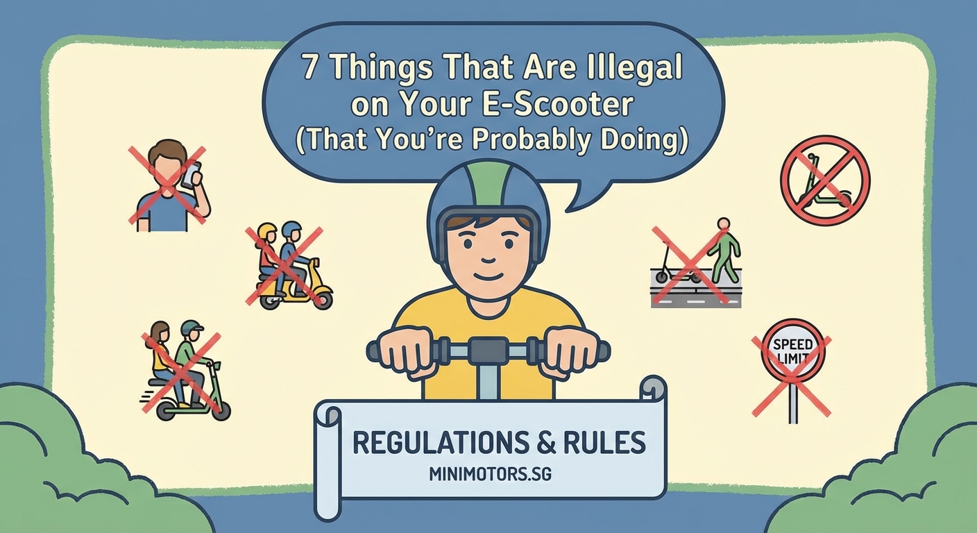 7 Things That Are Illegal on Your E-Scooter (That You're Probably Doing) - Illustration 1