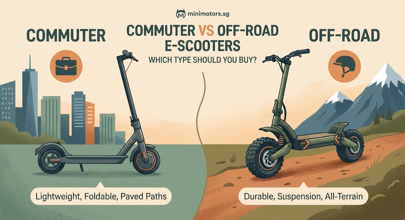 Commuter vs Off-Road E-Scooters: Which Type Should You Buy? — 1