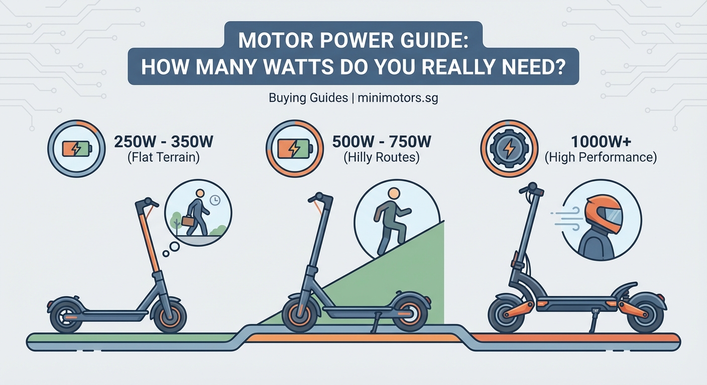 Electric Scooter Motor Power Guide: How Many Watts Do You Really Need? — 1