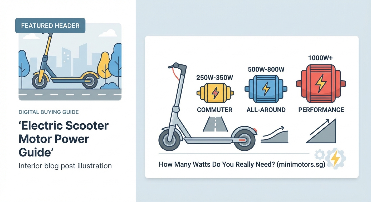 Electric Scooter Motor Power Guide: How Many Watts Do You Really Need? — 2
