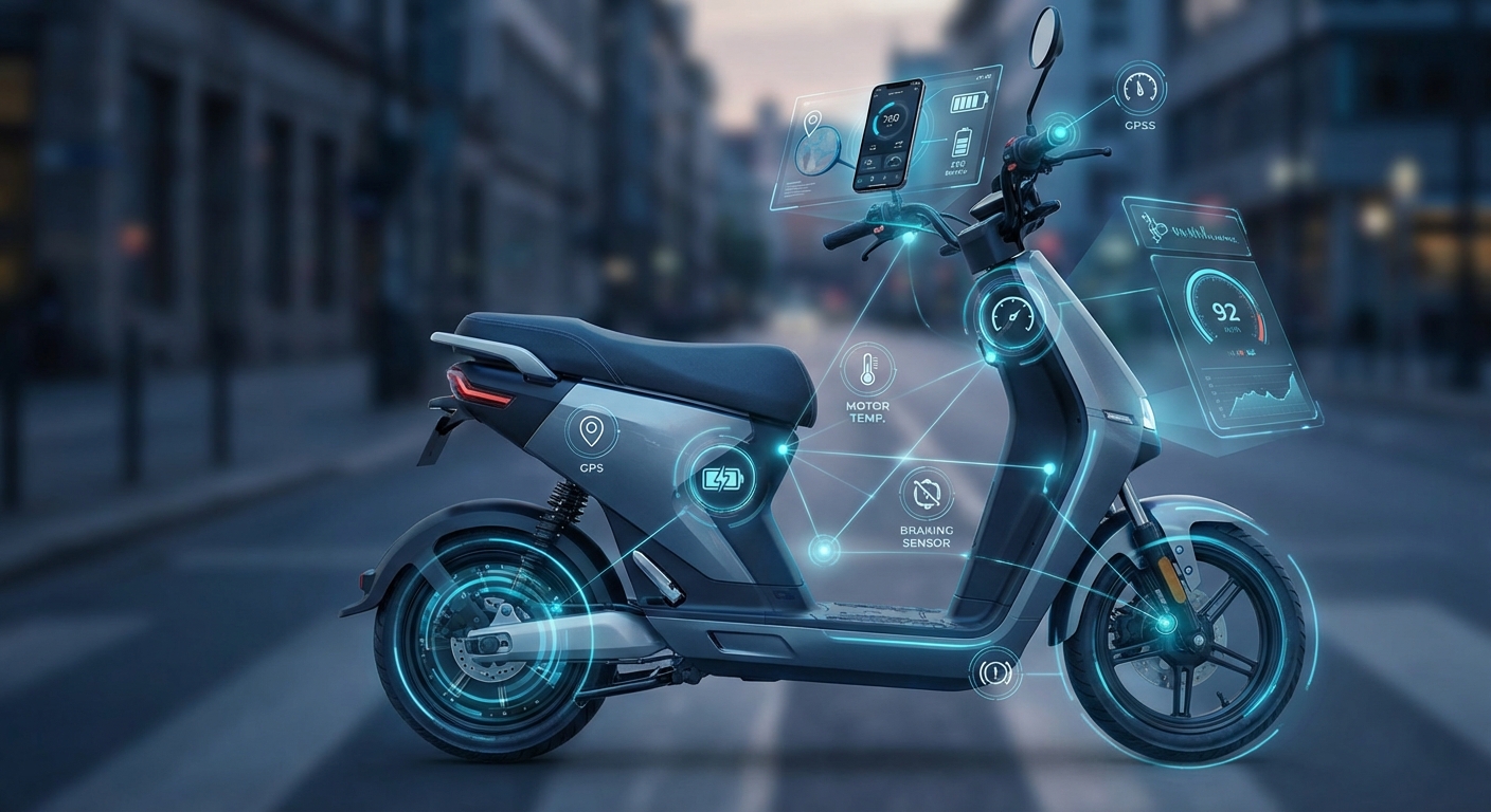 IoT Sensors in E-Scooters: How Your Ride Monitors Itself in Real-Time