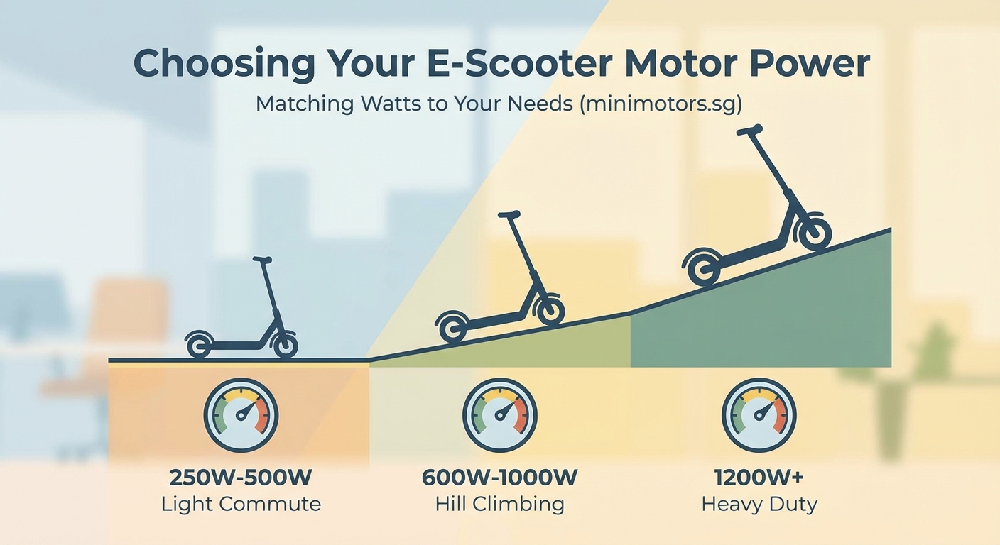 How to Choose the Right Motor Power for Your E-Scooter Needs - Illustration 1