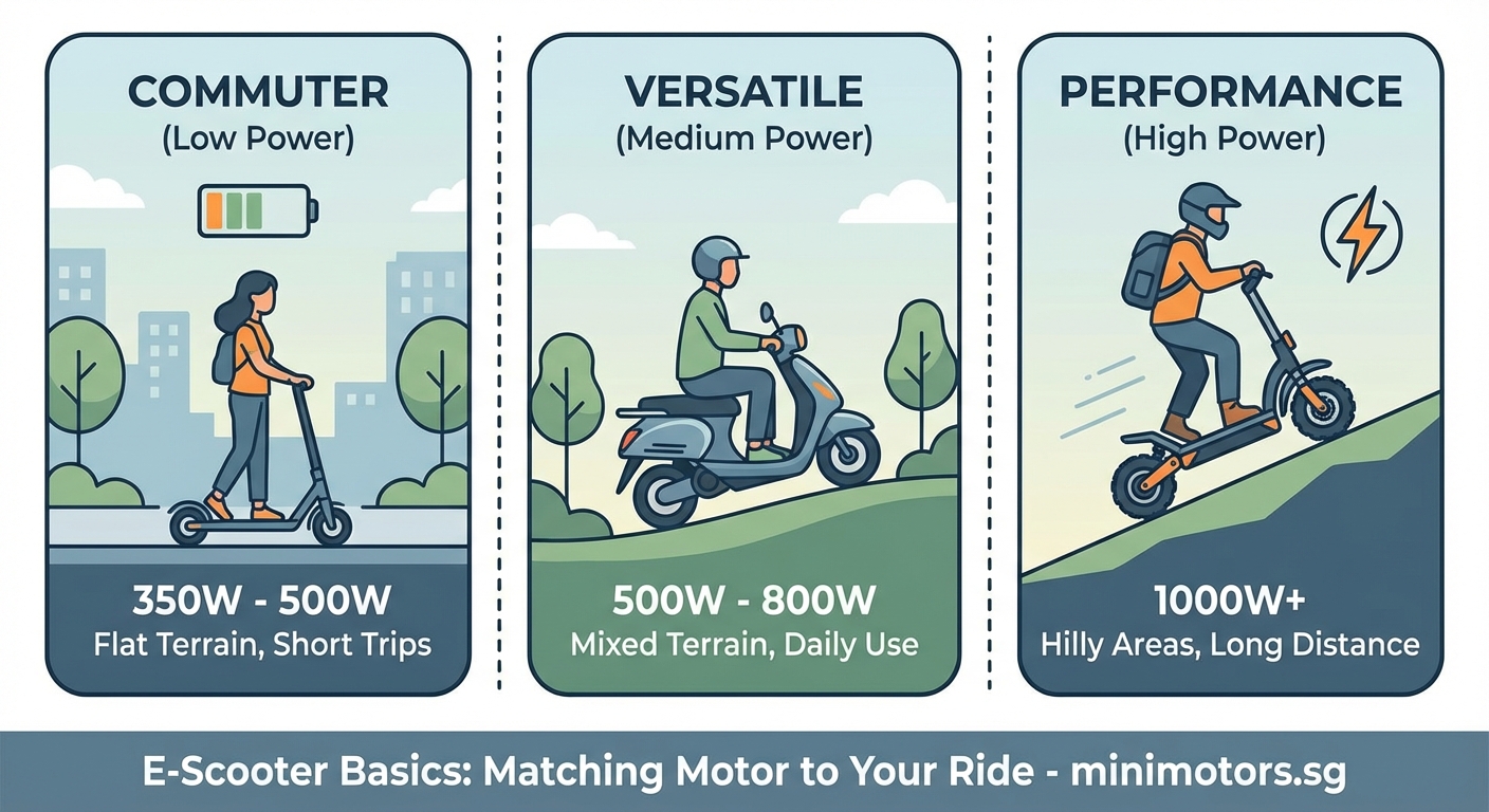 How to Choose the Right Motor Power for Your E-Scooter Needs - Illustration 2