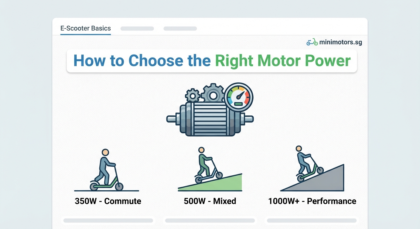 How to Choose the Right Motor Power for Your E-Scooter Needs - Illustration 3