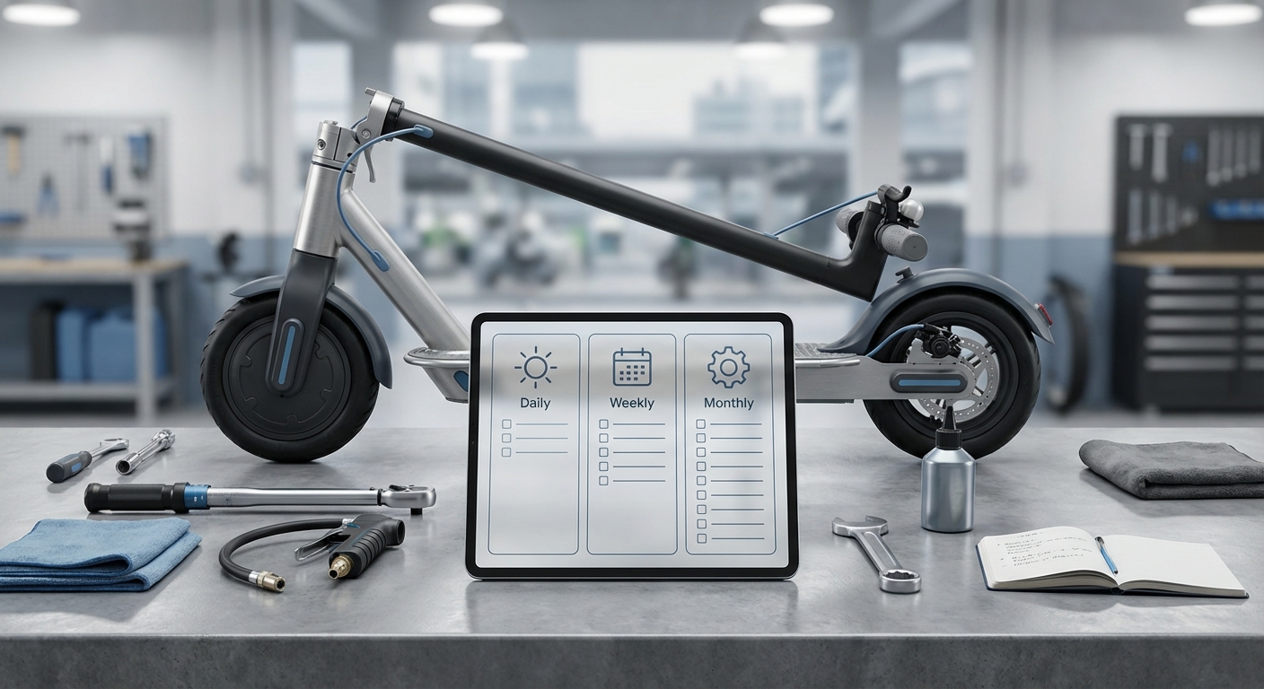 The Ultimate E-Scooter Maintenance Checklist: Daily, Weekly, and Monthly Tasks