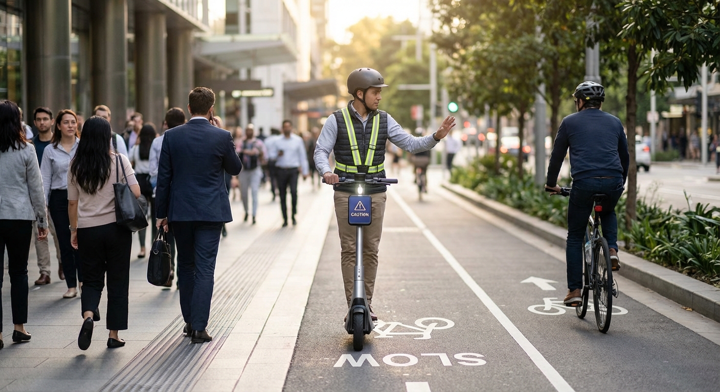 How to Safely Navigate Crowded Sidewalks and Bike Lanes on Your E-Scooter