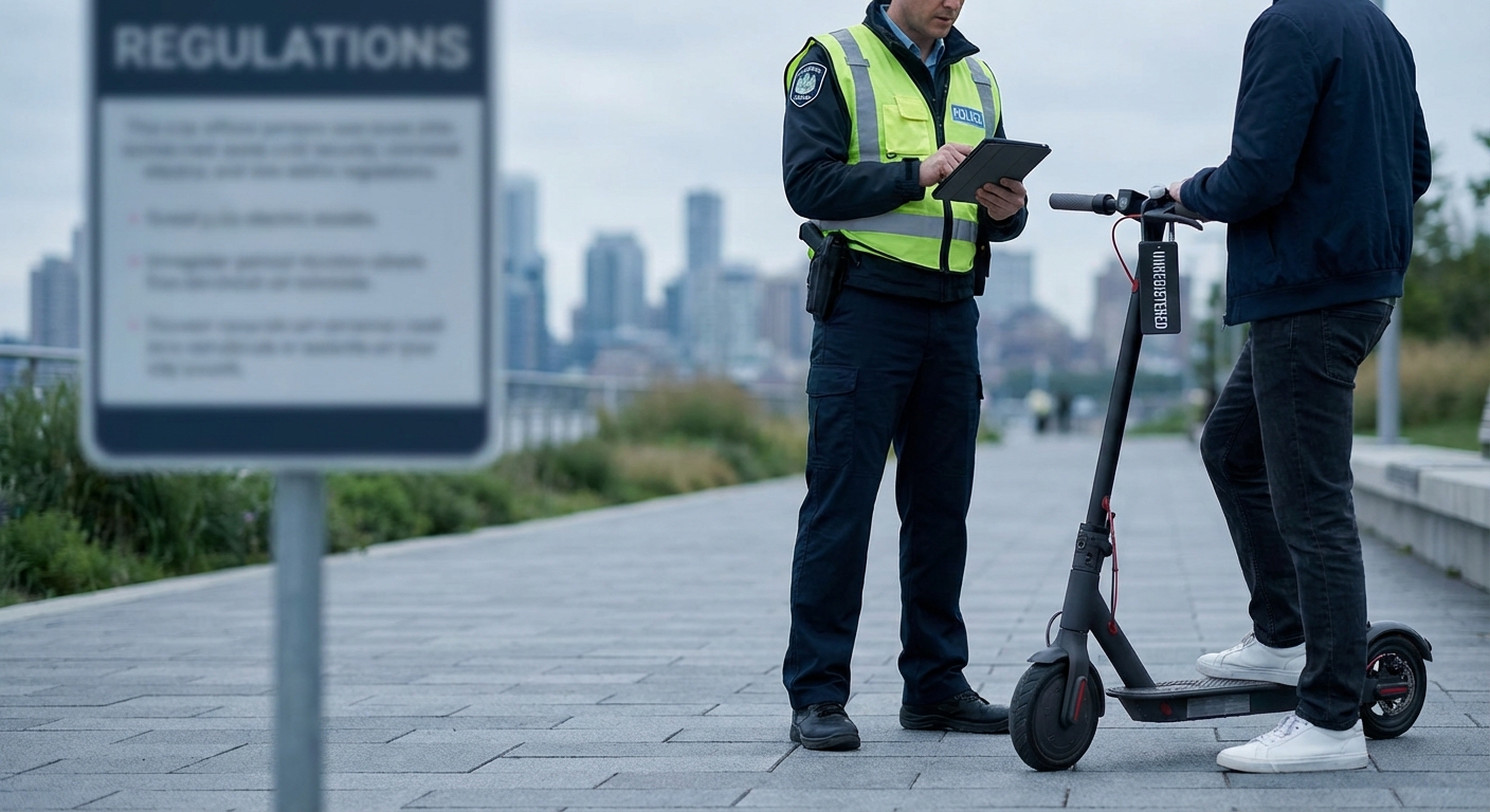 What Happens If You Get Caught Riding an Unregistered E-Scooter?
