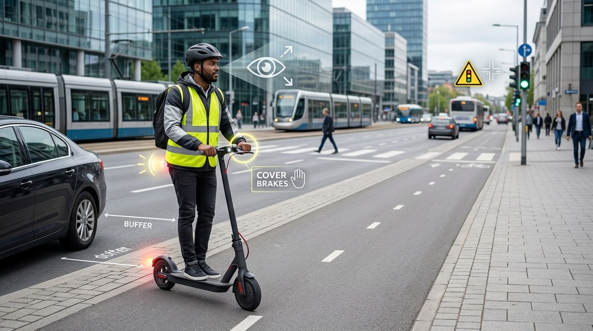 5 Defensive Riding Techniques Every E-Scooter Commuter Should Know