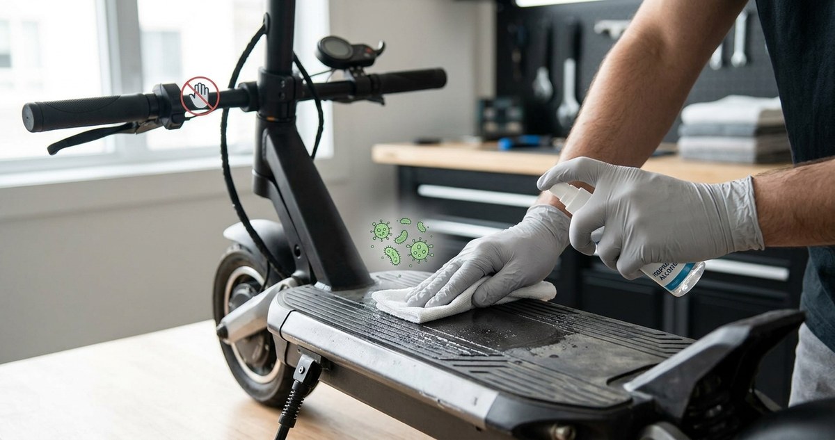 Your E-Scooter Deck is a Germ Magnet: Here’s How to Sanitize It Without Damaging Electronics